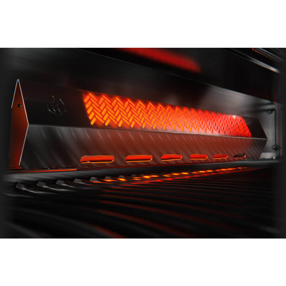 Rogue SE 525 RSIB Gas Grill | Stainless Steel BBQ | 4 Burners | Infrared SIZZLE ZONE | Rear Rotisserie Burner | WAVE Grids | Caterbitz UK