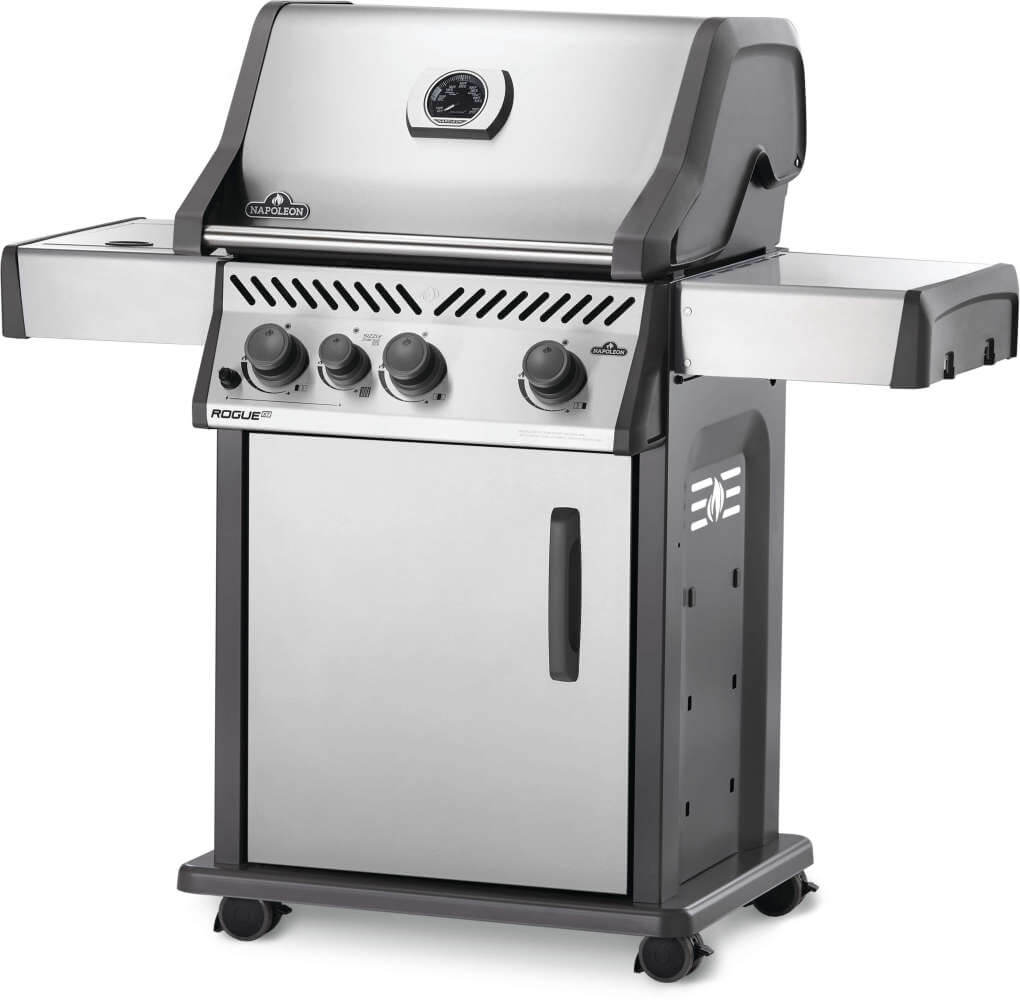 Rogue XT 425 SIB Gas Grill | Stainless Steel 3 Burner BBQ | Infrared Sizzle Zone | WAVE Cast Iron Grids | Caterbitz UK