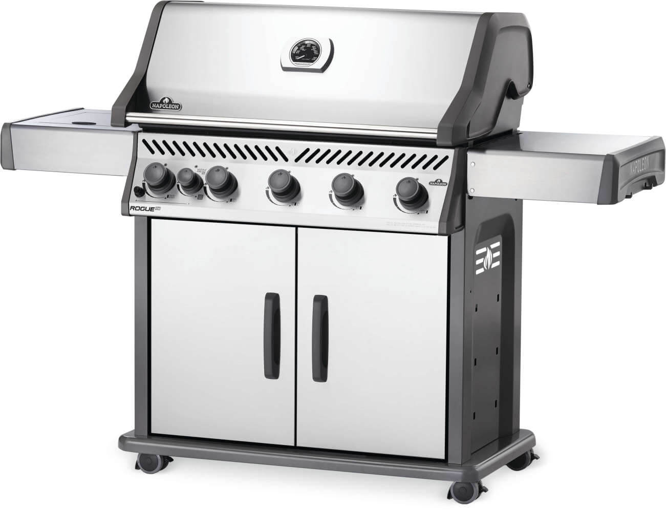 Rogue XT 625 SIB Gas Grill | Stainless Steel BBQ | 5 Burners | Infrared Side Burner | WAVE Cast Iron Grids | Caterbitz UK