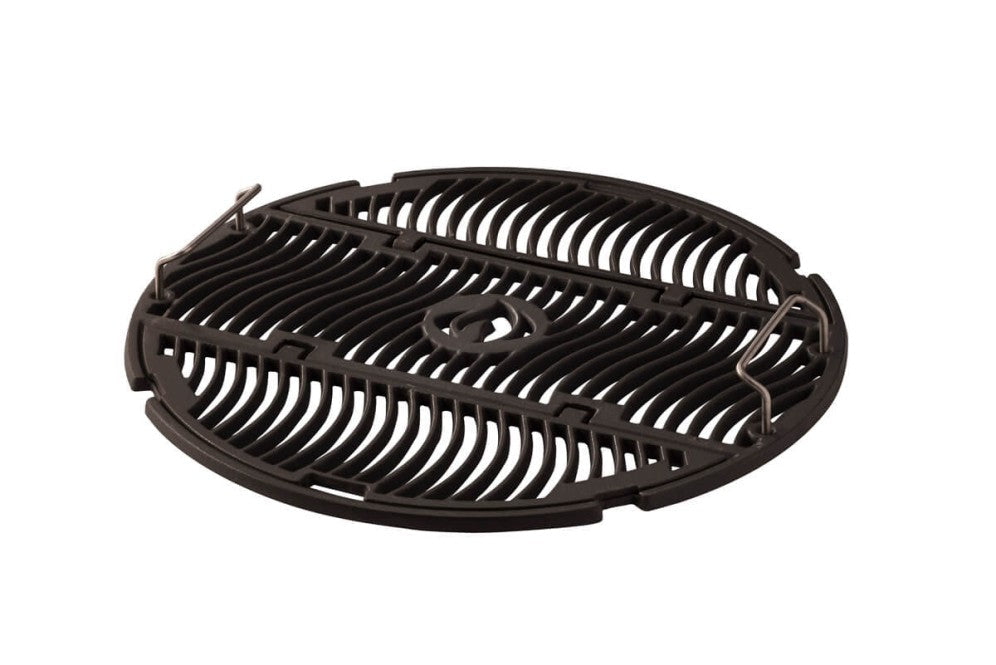 Cast Cooking Grid | 22 Inch Kettle Grill Replacement | Porcelainized Cast Iron Grid | Hinged Cooking Grate | Charcoal Grill Accessory | Caterbitz UK