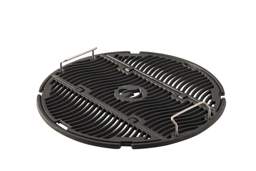 Cast Cooking Grid | 22 Inch Kettle Grill Replacement | Porcelainized Cast Iron Grid | Hinged Cooking Grate | Charcoal Grill Accessory | Caterbitz UK