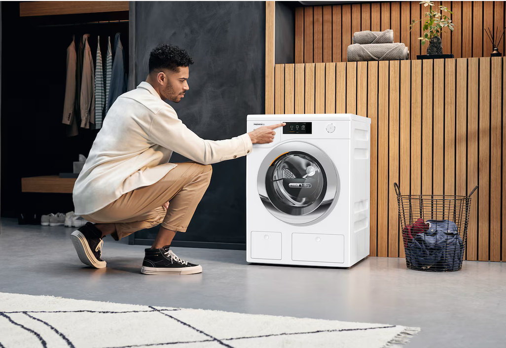 Miele WT1 washer-dryer: Diamond WTR860WPM PWash&TDos 8/5kg Lotus white