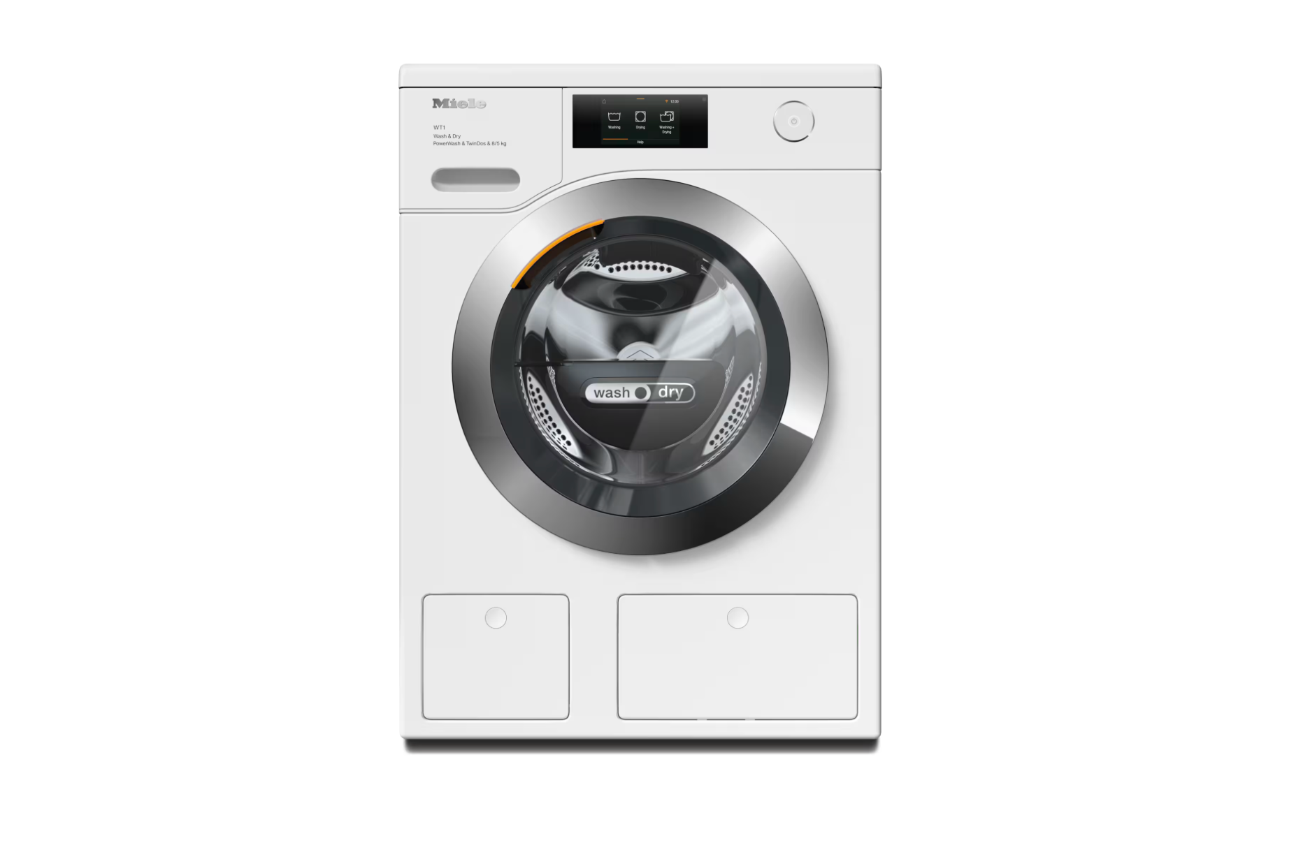 Miele WT1 washer-dryer: Diamond WTR860WPM PWash&TDos 8/5kg Lotus white