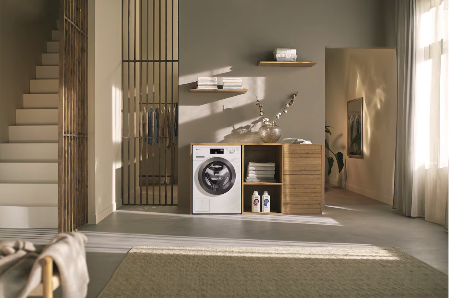 Miele WT1 washer-dryer: Gold WTD165 WPM 8/5kg Lotus white