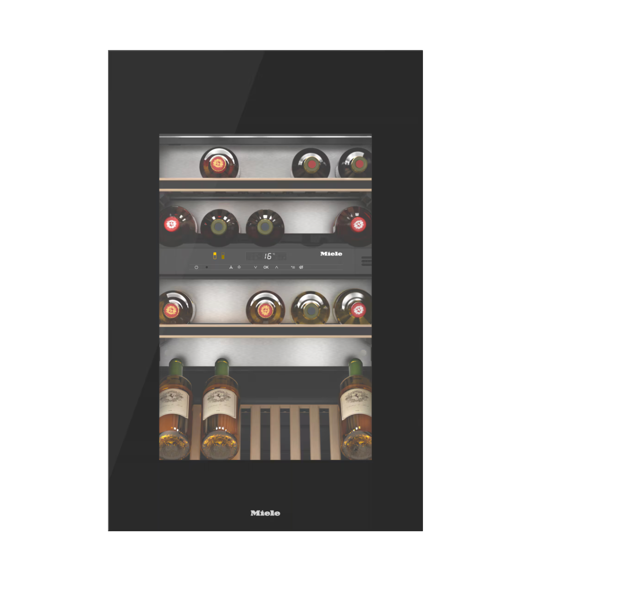 Miele Built-in Wine conditioning unit KWT 6422 iG-1 Obsidian Black glass