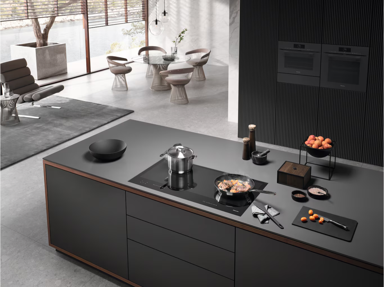 Miele Induction hob with onset controls Diamond KM 7897-2 FL Diamond