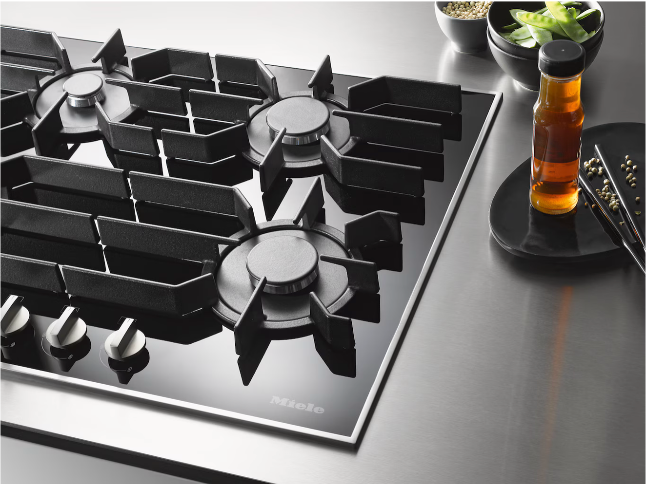 Miele Gas hob Platinum KM 3054-1 Stainless steel