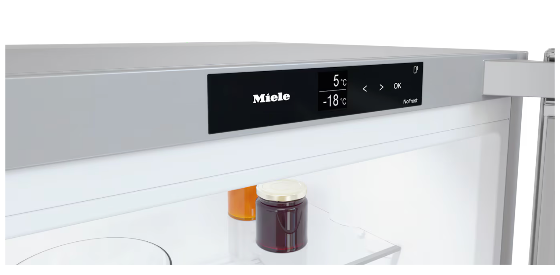 Miele Freestanding fridge-freezer Silver KFN 4397 CD Stainless look
