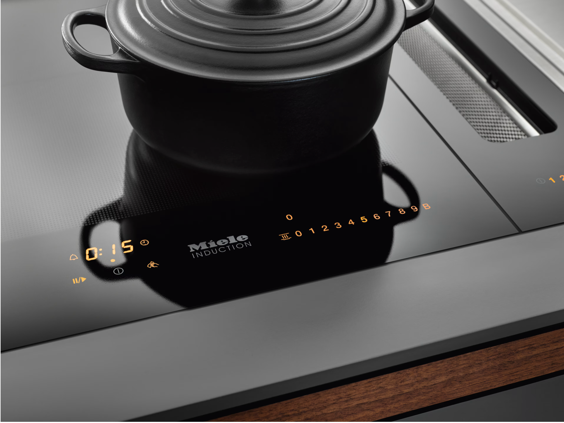 Miele SmartLine element Platinum CS 7612 FL Black