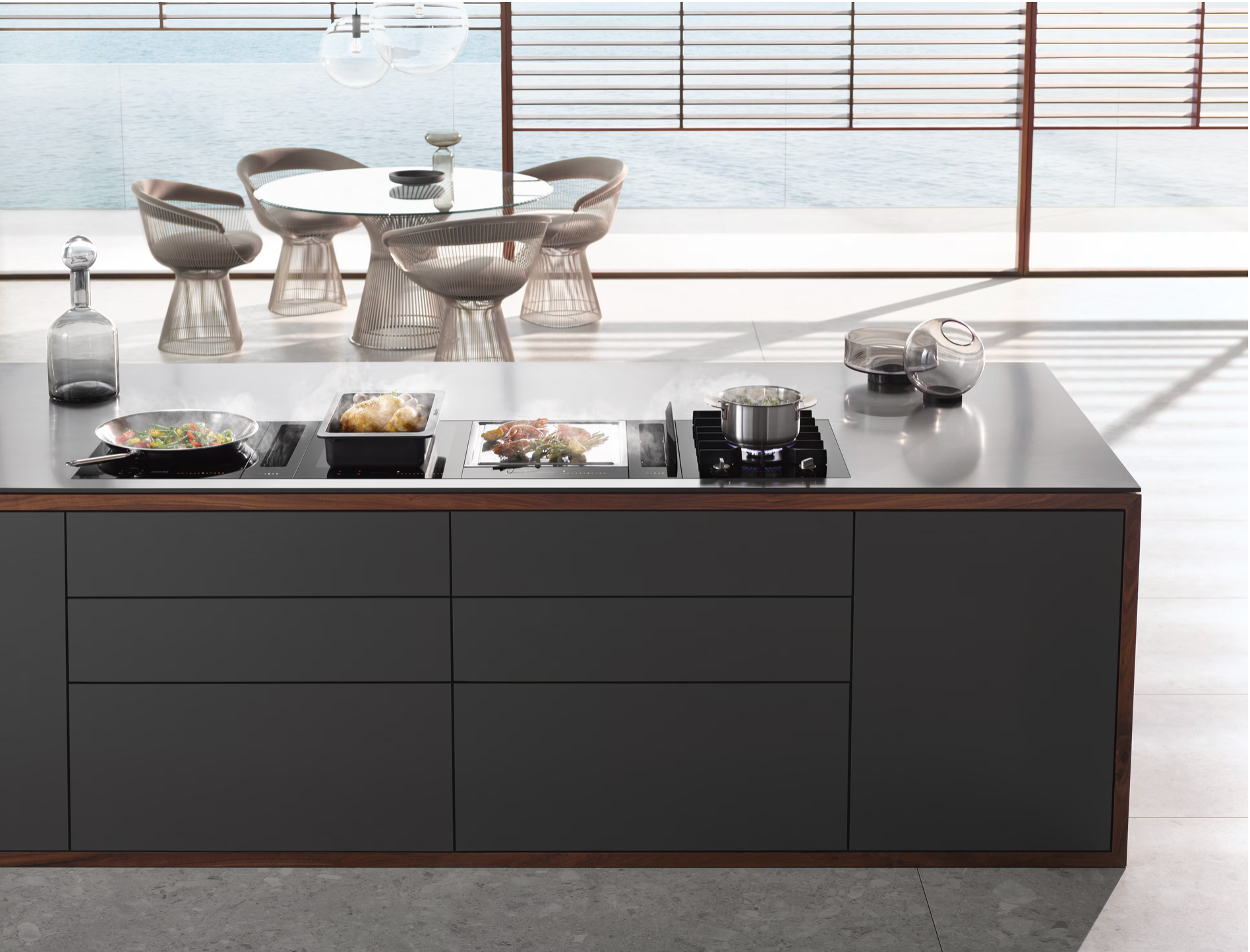 Miele SmartLine element Platinum CS 7641 FL Black