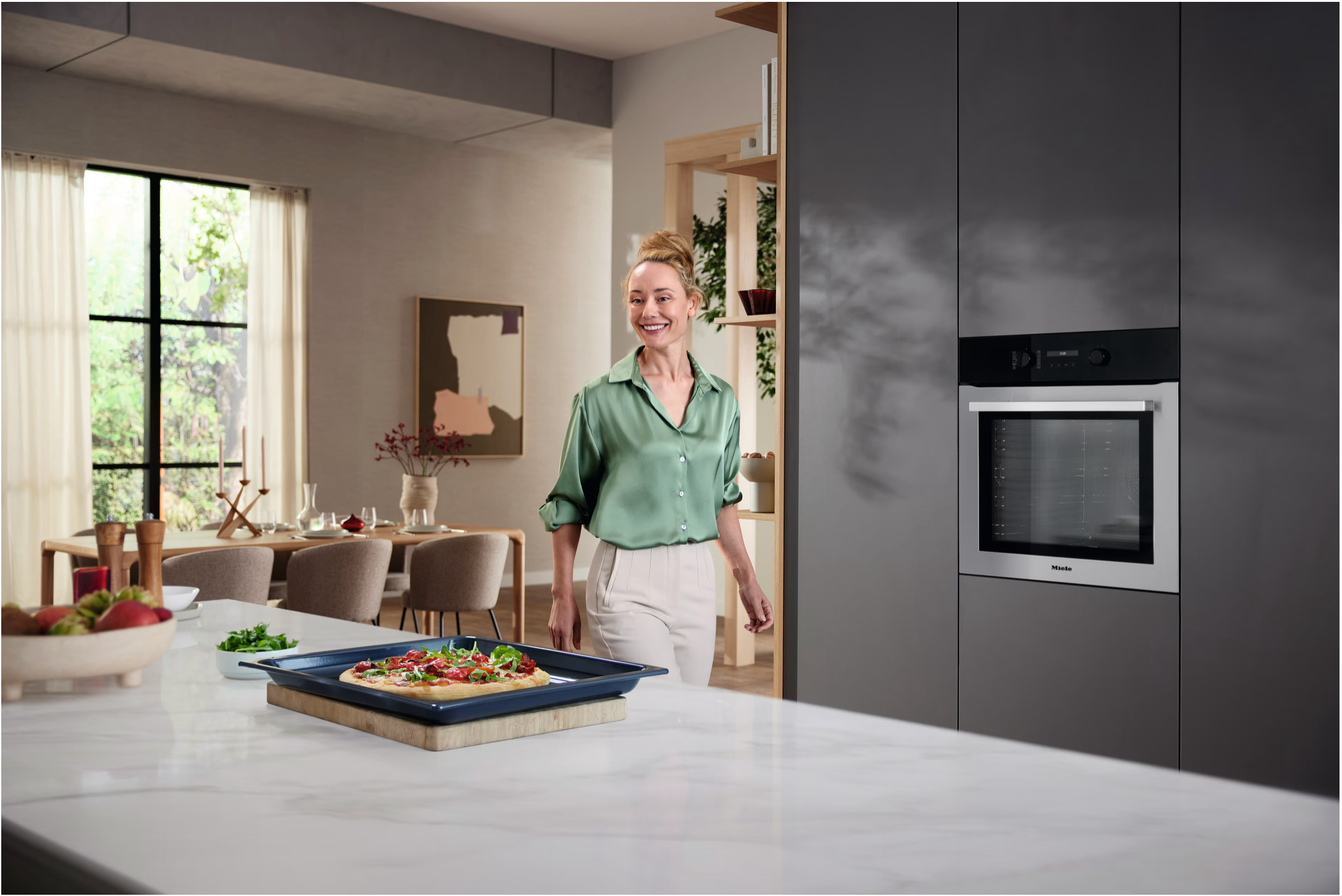 Miele Oven Silver H 2761 BP Stainless steel/Clean Steel