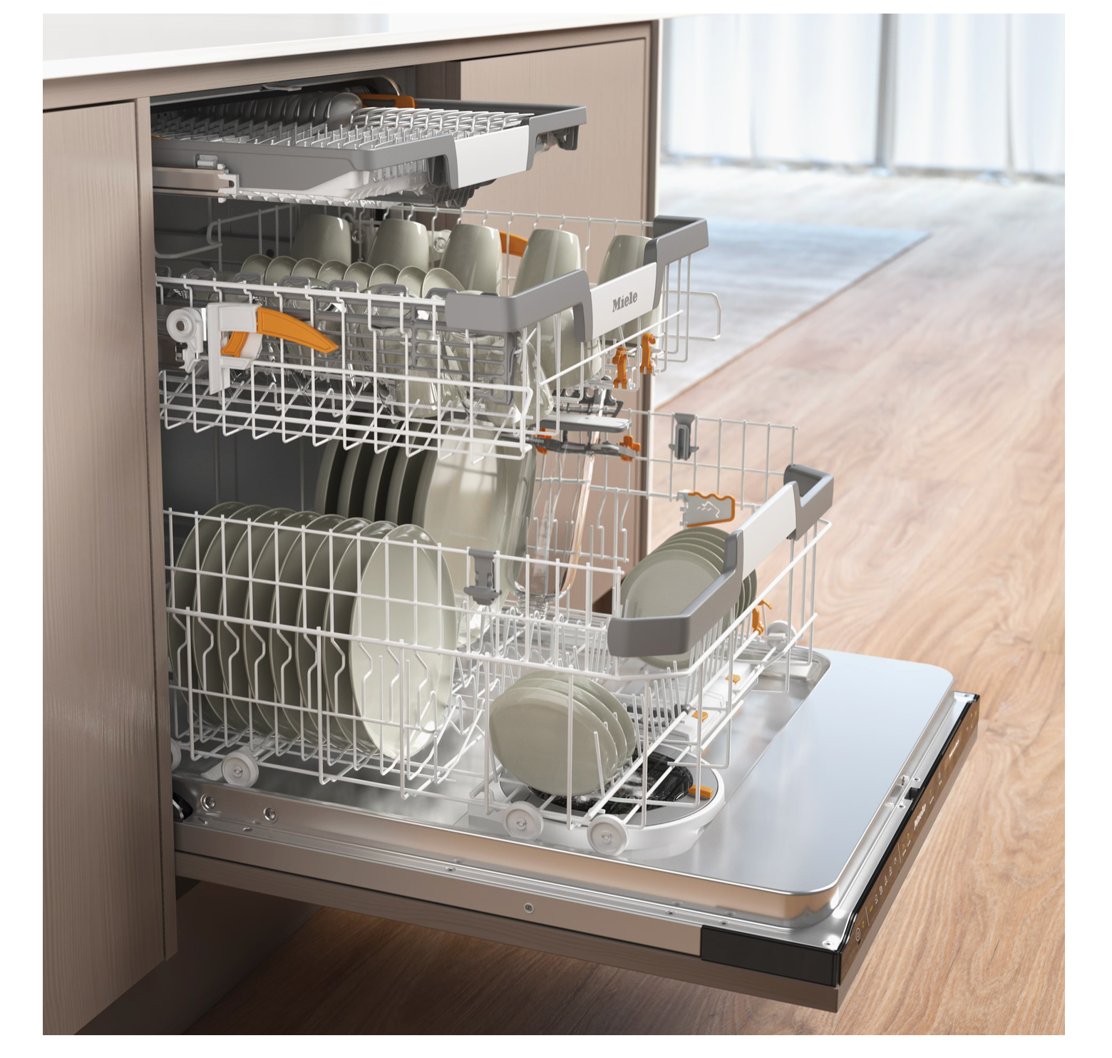 Miele Fully integrated dishwashers Platinum G 7650 SCVi AutoDos Obsidian Black