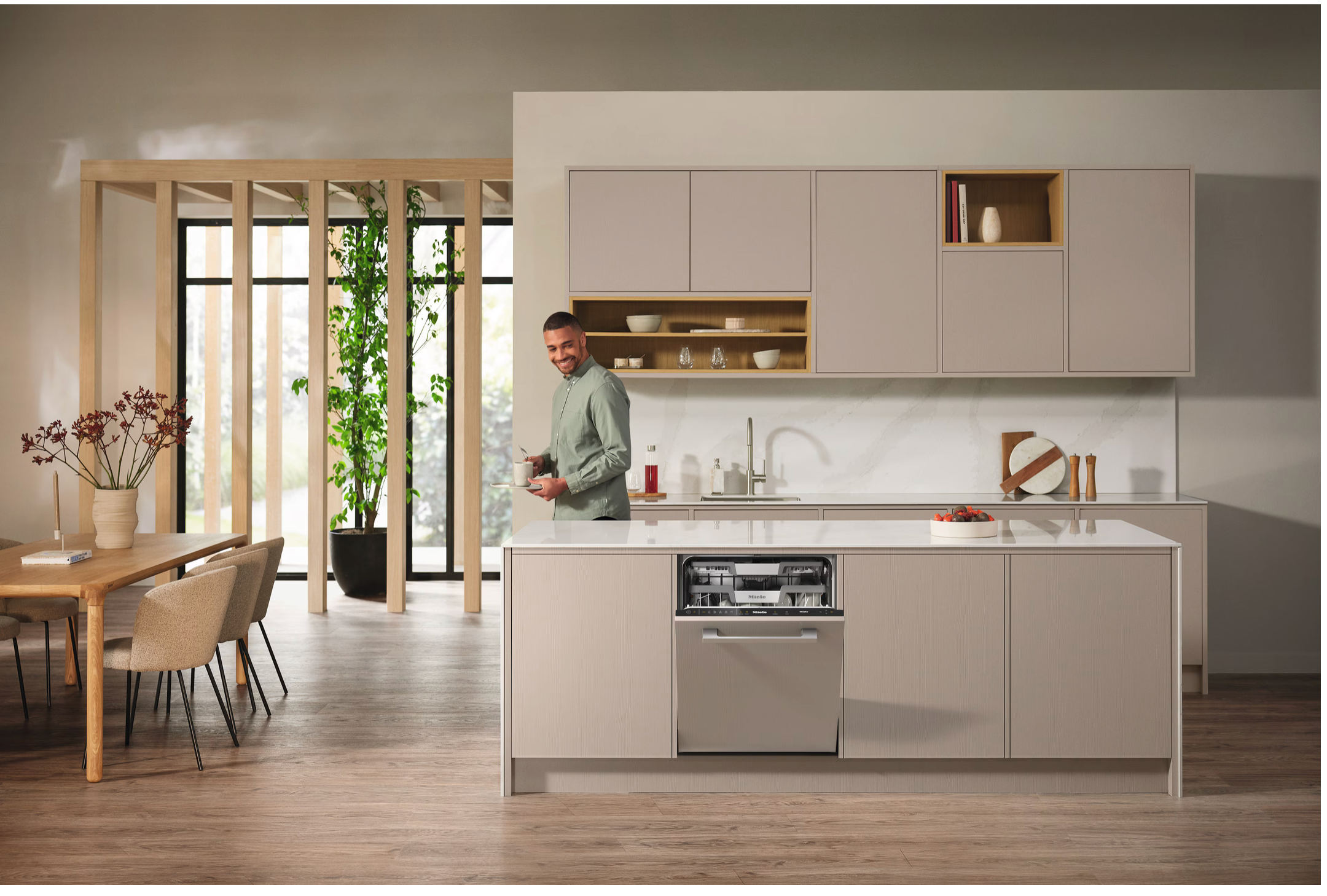 Miele Fully integrated dishwashers Platinum G 7650 SCVi AutoDos Obsidian Black