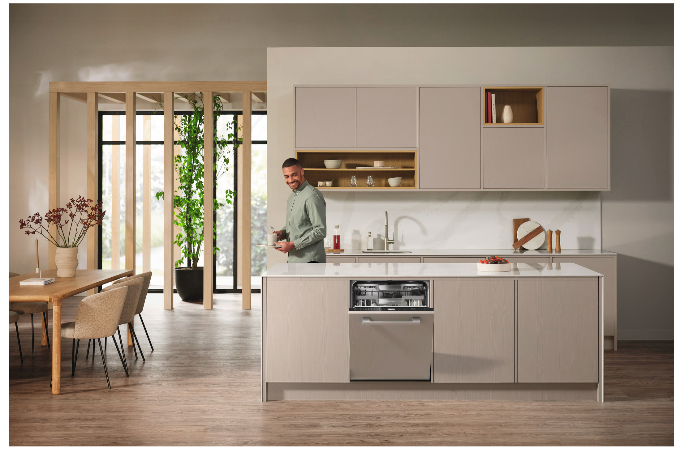 Miele Fully integrated dishwashers Platinum G 7760 SCVi AutoDos Obsidian Black