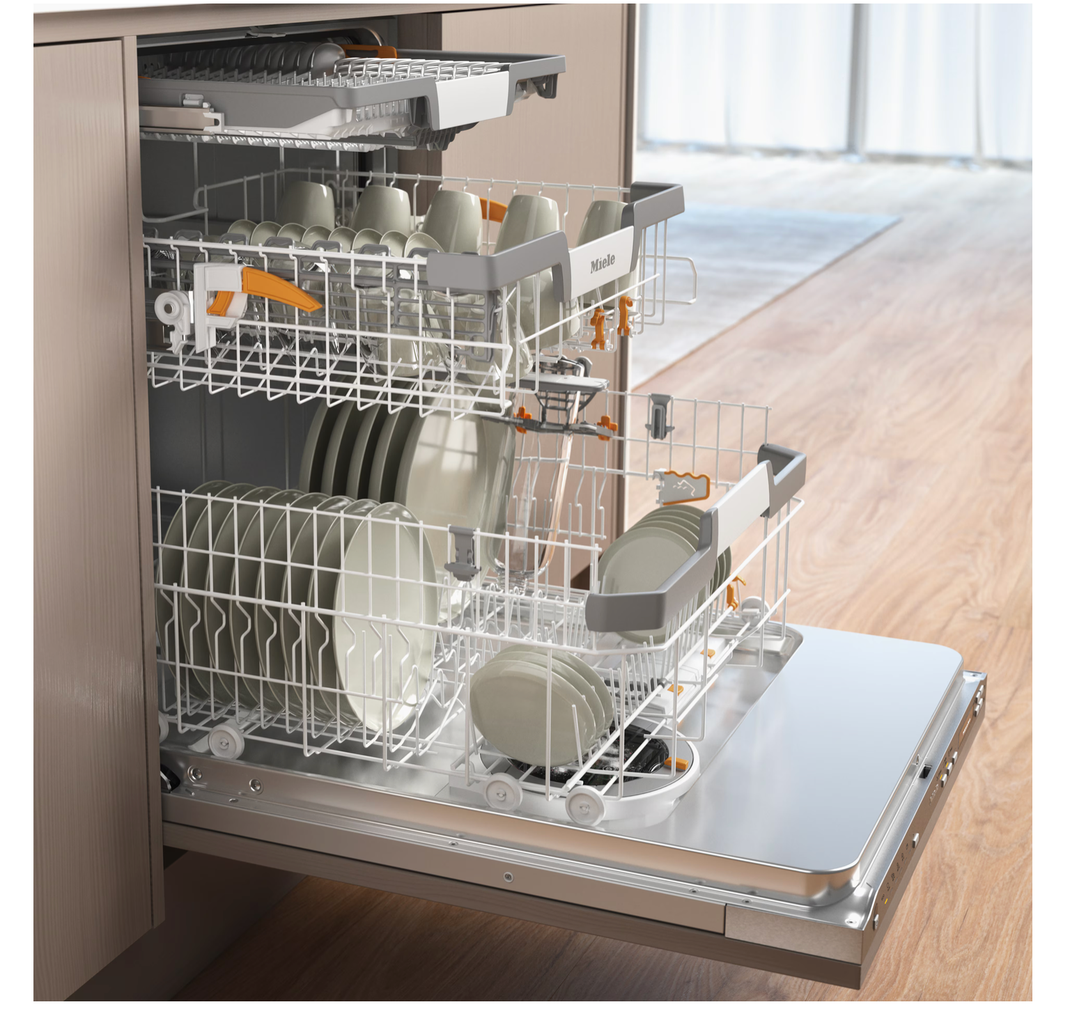 Miele Fully integrated dishwasher XXL Gold G 7085 SCVi XXL AutoDos Stainless Steel