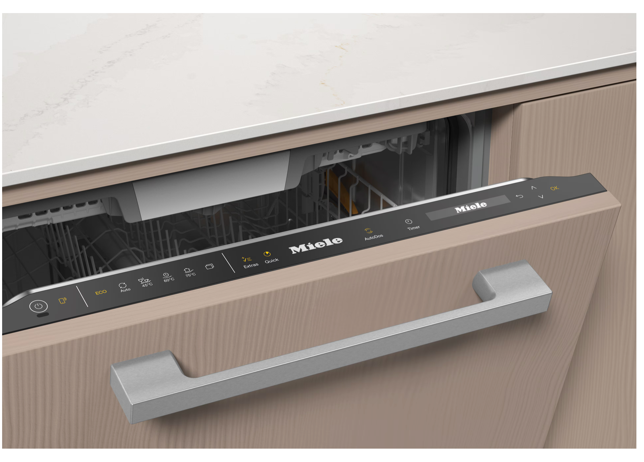 Miele Fully integrated dishwasher XXL Platinum G 7655 SCVi XXL AutoDos Obsidian Black