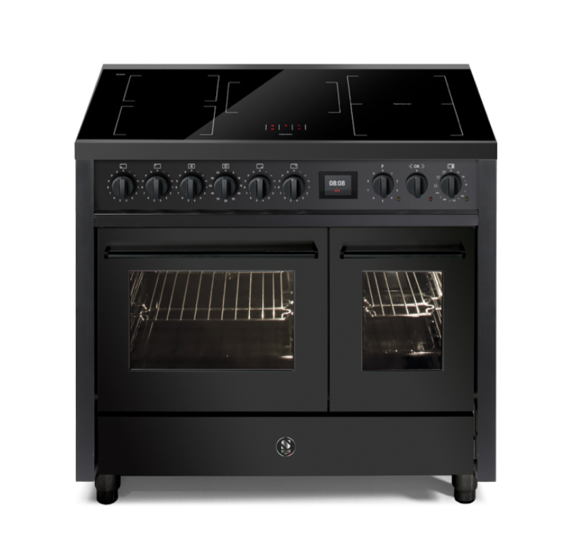 Steel Cucine Enfasi 100 Mistral Induction Range Cooker All Black - EQ10FF-4FIKW NF