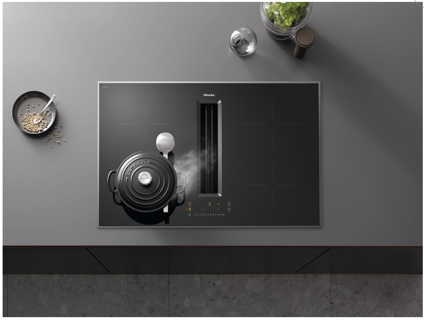 Miele Induction Hob with Extractor KMDA 7272-1 FR Silence