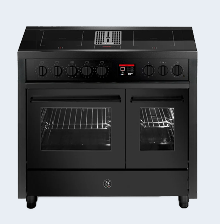 Steel Cucine Enfasi 100 Mistral Induction Range Cooker All Black - EQ10FF-4FIKW NF