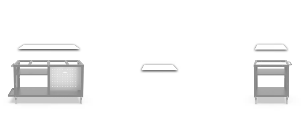 Alfa Forni Cook Station Top in white Corian® 80-160