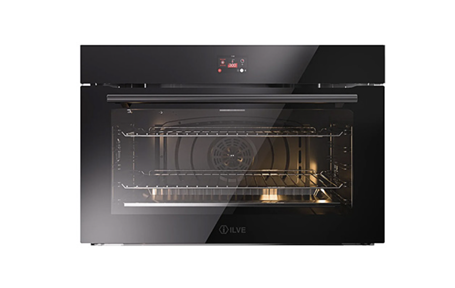 ILVE Nero Roma 90 cm black glass TFT built-in oven - OV91GT31