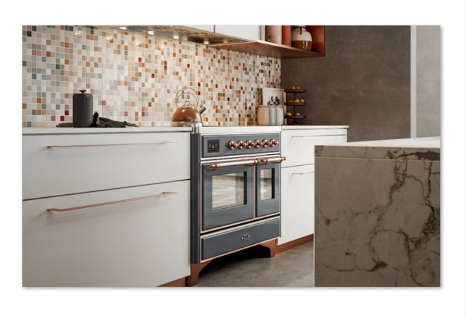 ILVE Majestic Milano 90cm Single 6 Burner Oven Dual Fuel - M096DNE3