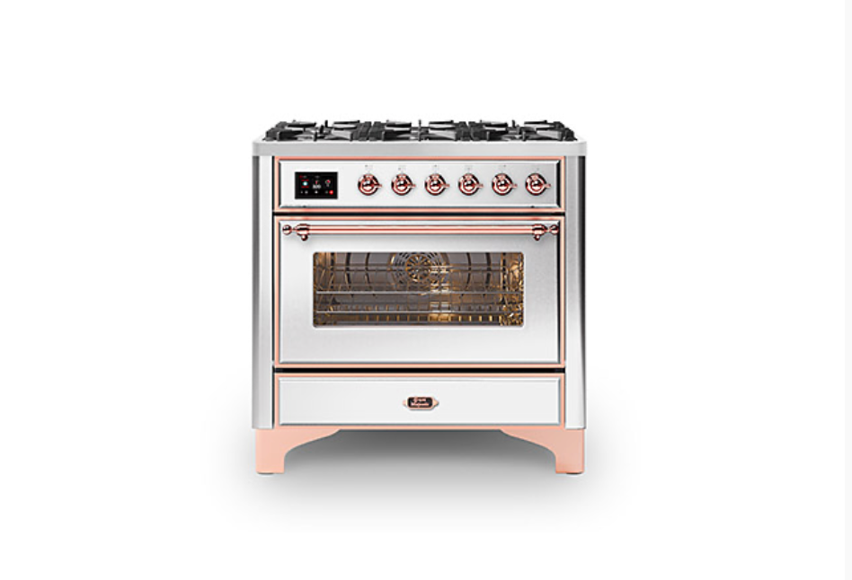 ILVE Majestic Milano 90cm Single 6 Burner Oven Dual Fuel - M096DNE3