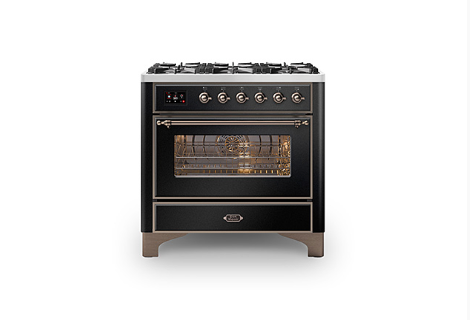 ILVE Majestic Milano 90cm Single 6 Burner Oven Dual Fuel - M096DNE3