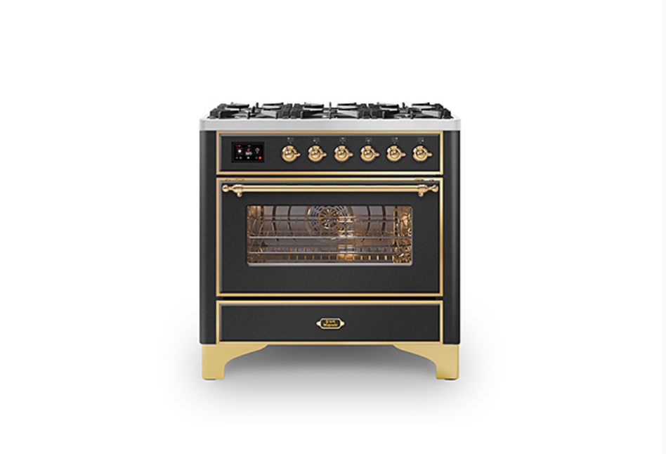 ILVE Majestic Milano 90cm Single 6 Burner Oven Dual Fuel - M096DNE3