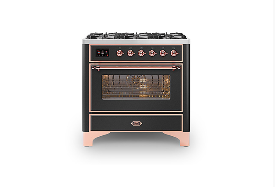ILVE Majestic Milano 90cm Single 6 Burner Oven Dual Fuel - M096DNE3