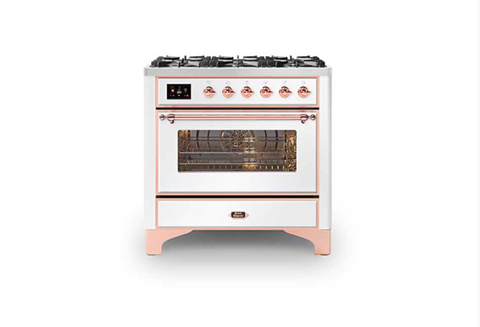 ILVE Majestic Milano 90cm Single 6 Burner Oven Dual Fuel - M096DNE3