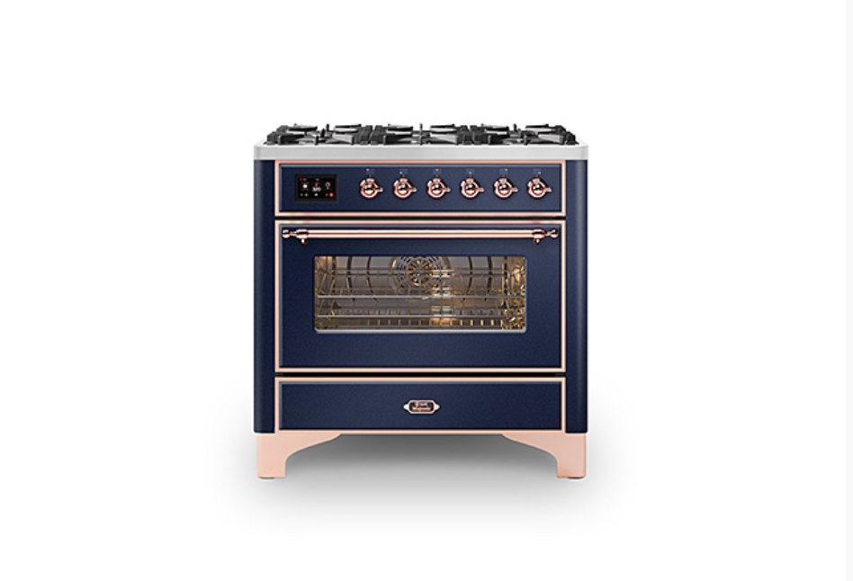 ILVE Majestic Milano 90cm Single 6 Burner Oven Dual Fuel - M096DNE3