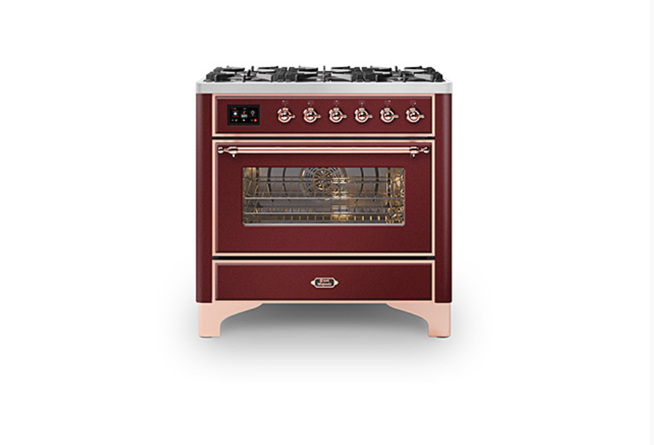 ILVE Majestic Milano 90cm Single 6 Burner Oven Dual Fuel - M096DNE3