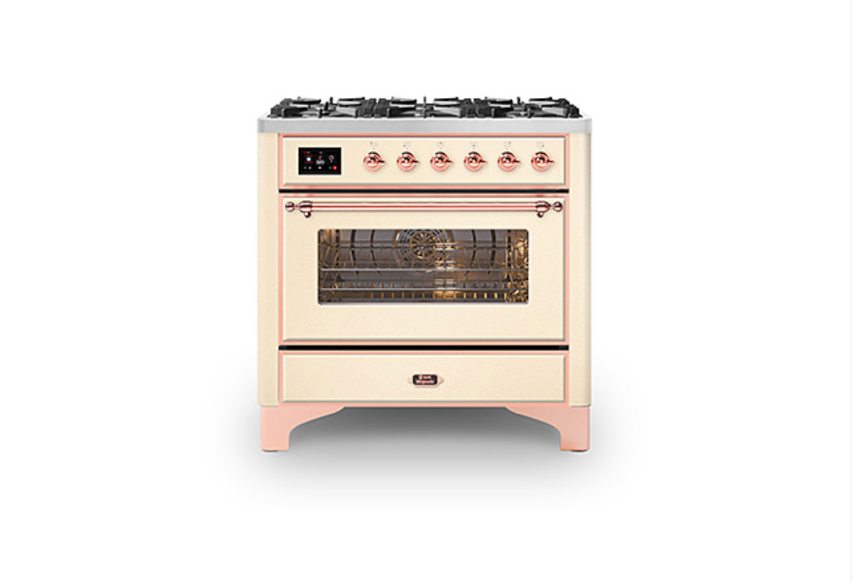 ILVE Majestic Milano 90cm Single 6 Burner Oven Dual Fuel - M096DNE3