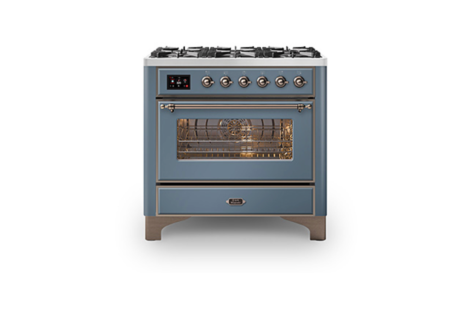 ILVE Majestic Milano 90cm Single 6 Burner Oven Dual Fuel - M096DNE3