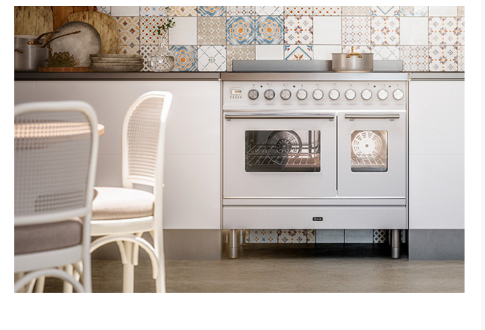 ILVE Roma 90cm Twin Induction Double Oven Range Cooker - PDI096WE3