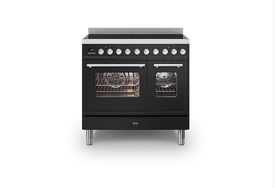 ILVE Roma 90cm Twin Induction Double Oven Range Cooker - PDI096WE3