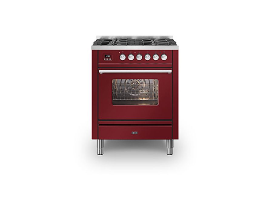 ILVE Roma 70cm 4 Burner Dual Fuel Range Cooker - P07-WE3