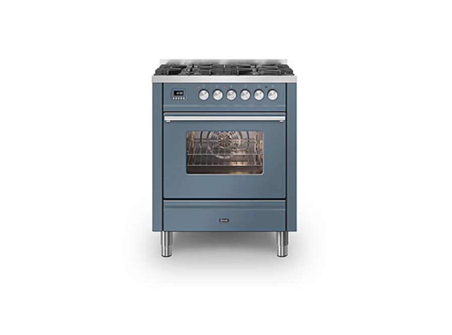 ILVE Roma 70cm 4 Burner Dual Fuel Range Cooker - P07-WE3