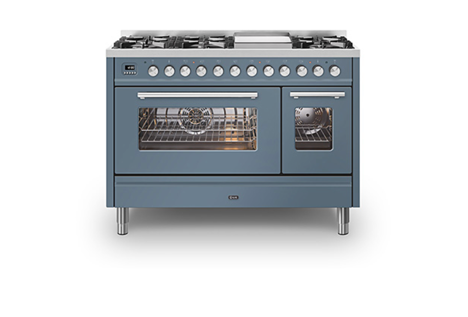 Ilve Roma 120 Fry-Top Dual Fuel Range Cooker - P12FWE3