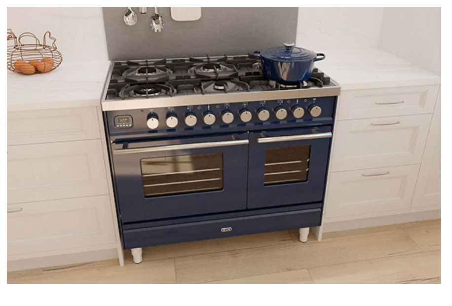ILVE Roma 100cm 6 Burner Dual Fuel Range Cooker - PD106WE3