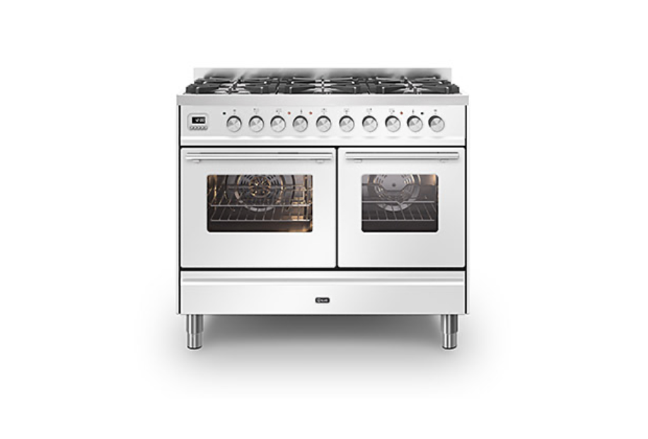 ILVE Roma 100cm 6 Burner Dual Fuel Range Cooker - PD106WE3