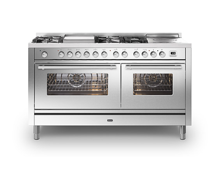 ILVE Roma 150 Fry-Top & Coup De Feu Dual Fuel Range Cooker