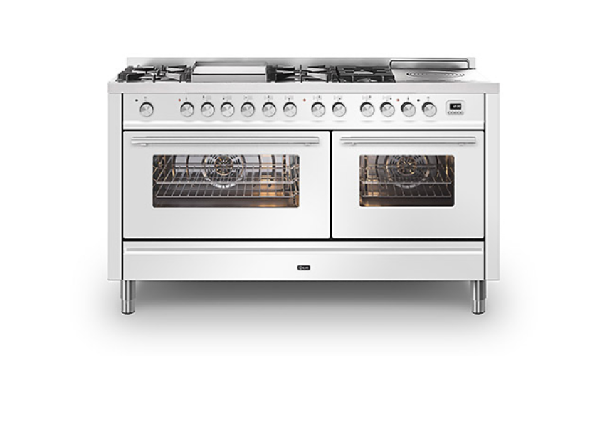 ILVE Roma 150 Fry-Top & Coup De Feu Dual Fuel Range Cooker