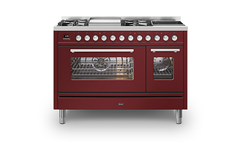 ILVE Roma 120 Fry-Top + 2-Zone Induction Range Cooker
