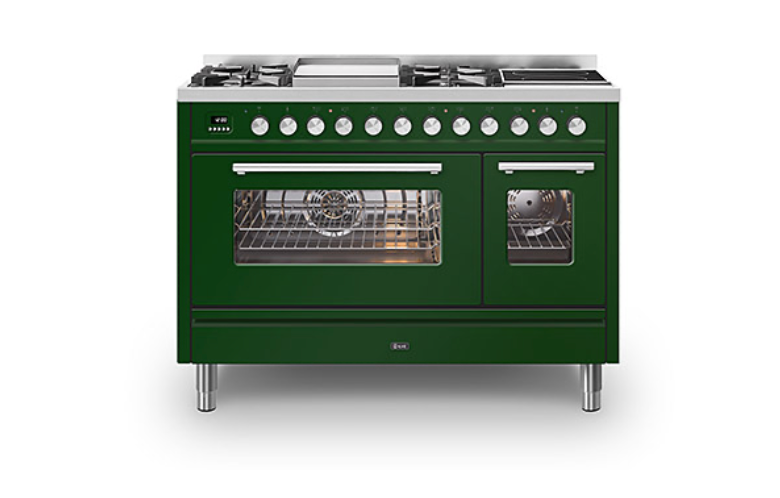 ILVE Roma 120 Fry-Top + 2-Zone Induction Range Cooker