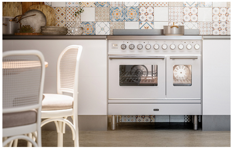 ILVE Roma 90 Twin 6-Burner Range Cooker - PD096WE3
