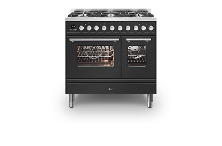ILVE Roma 90 Twin 6-Burner Range Cooker - PD096WE3