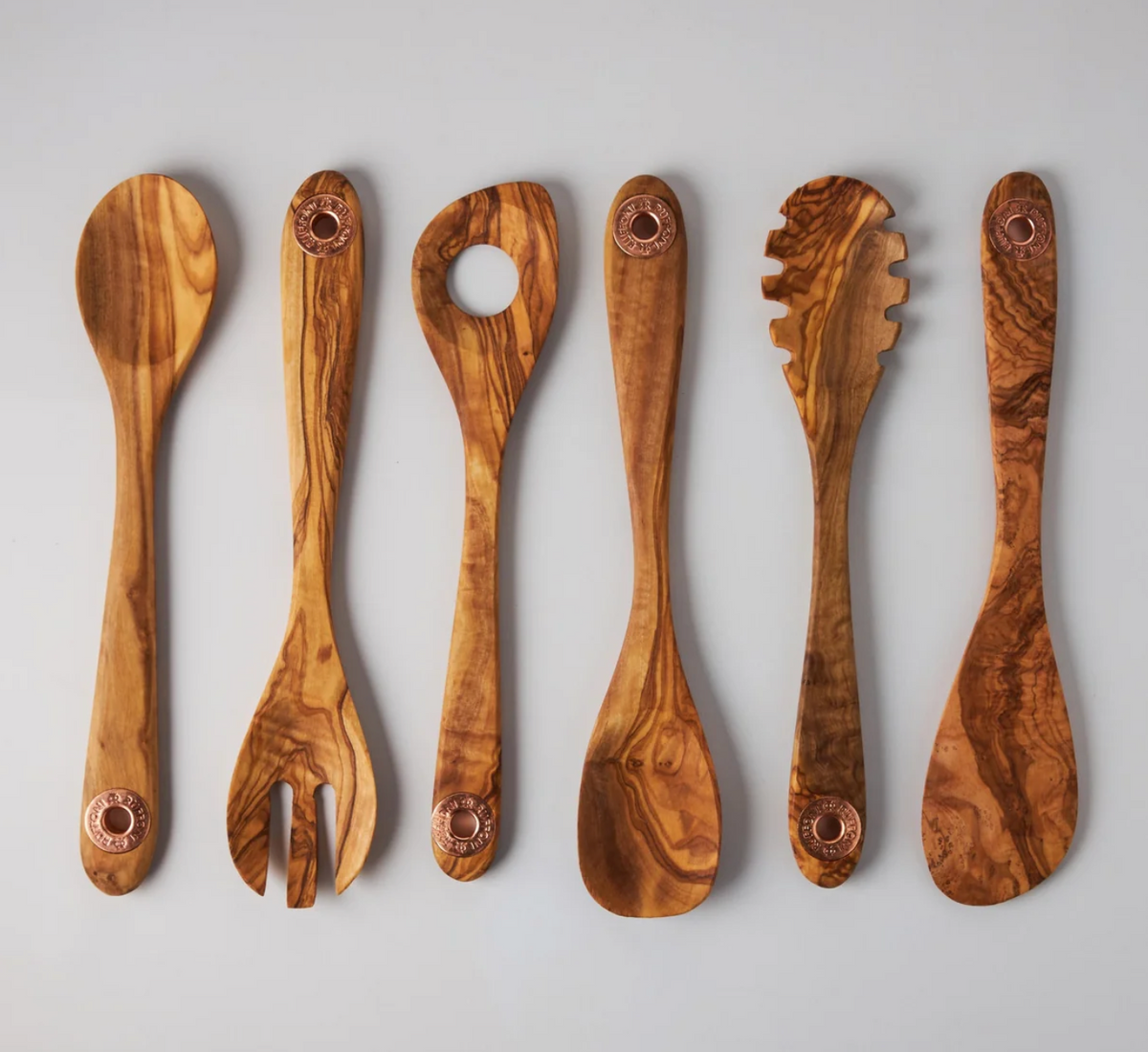 Ruffoni 6 Piece Set of Olivewood Utensils