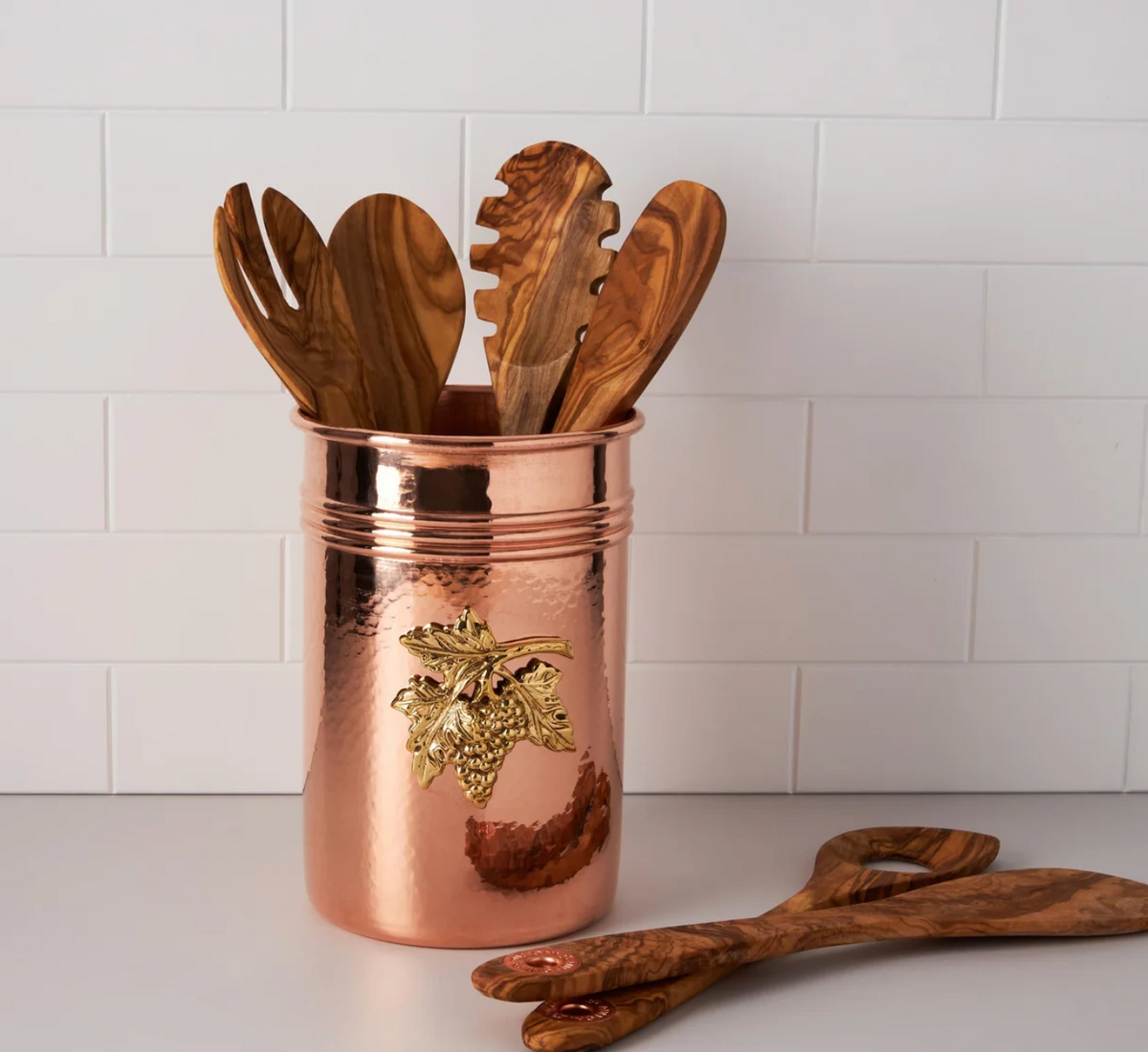 Ruffoni 6 Piece Set of Olivewood Utensils